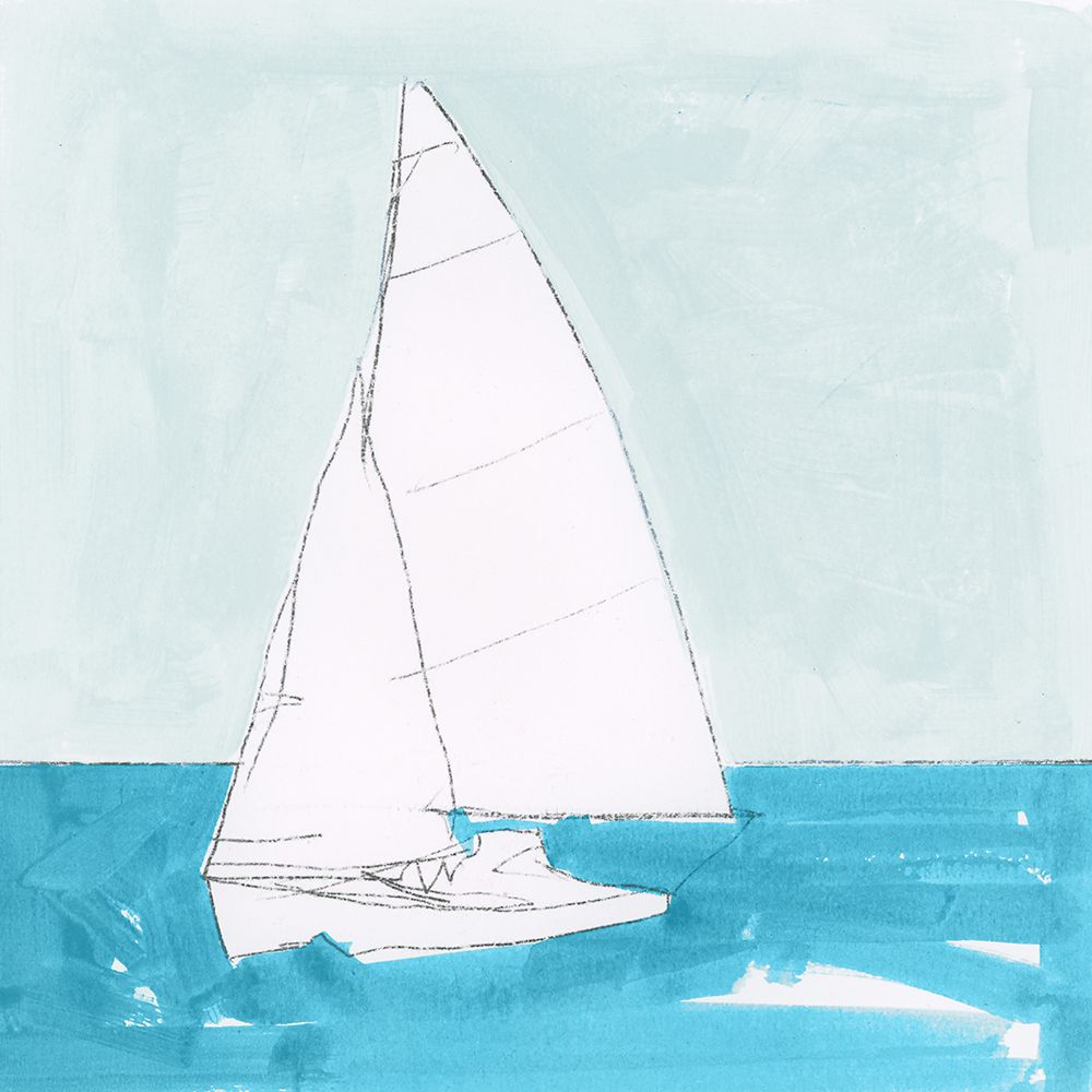 Clear Sky Sail art print by Cartissi for $57.95 CAD