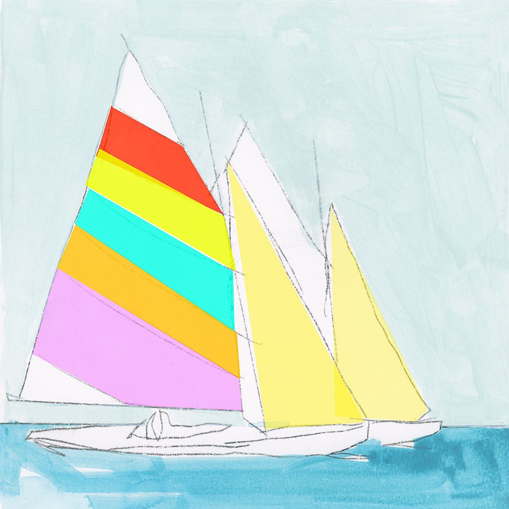 Sail Together art print by Cartissi for $57.95 CAD