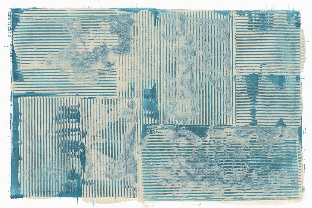 Teal Linework III art print by Cartissi for $57.95 CAD