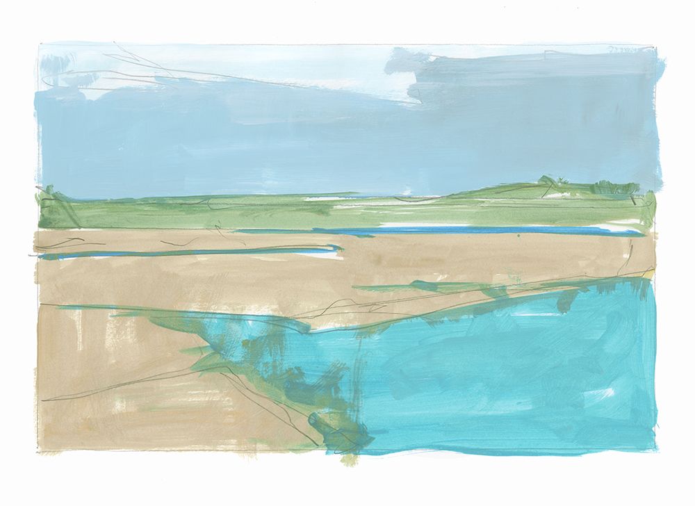 Distant Marshlands II art print by Cartissi for $57.95 CAD