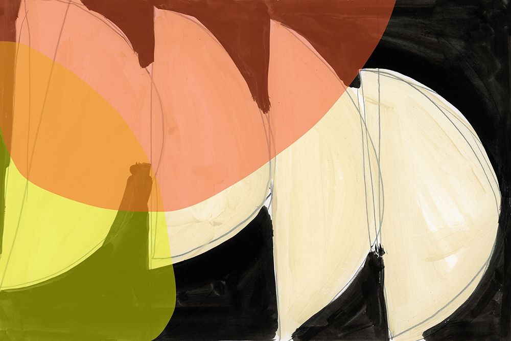 Four Semi Moons I art print by Cartissi for $57.95 CAD
