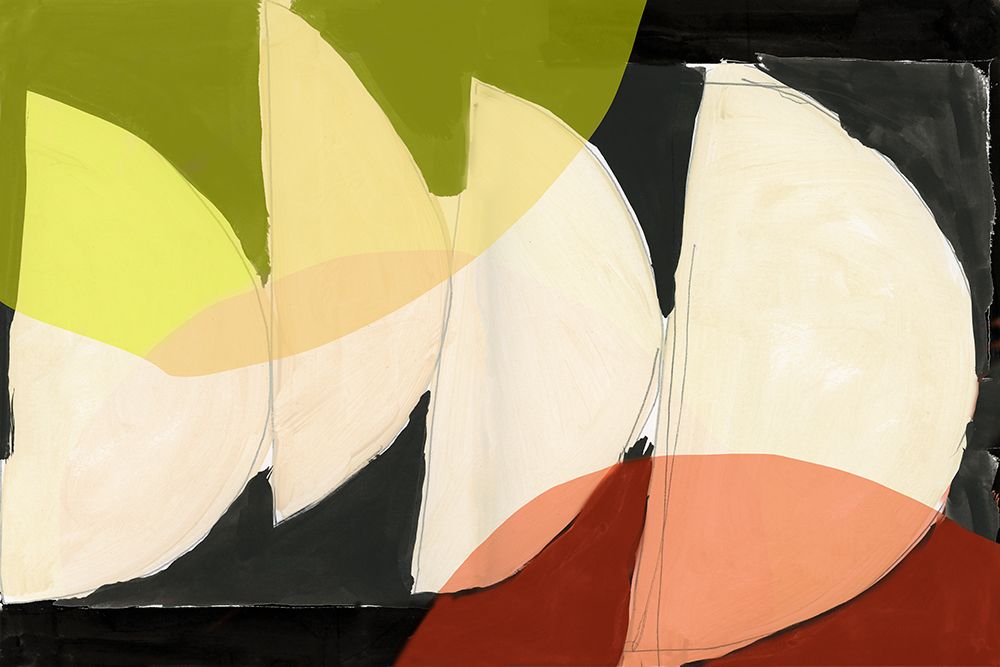 Four Semi Moons II art print by Cartissi for $57.95 CAD