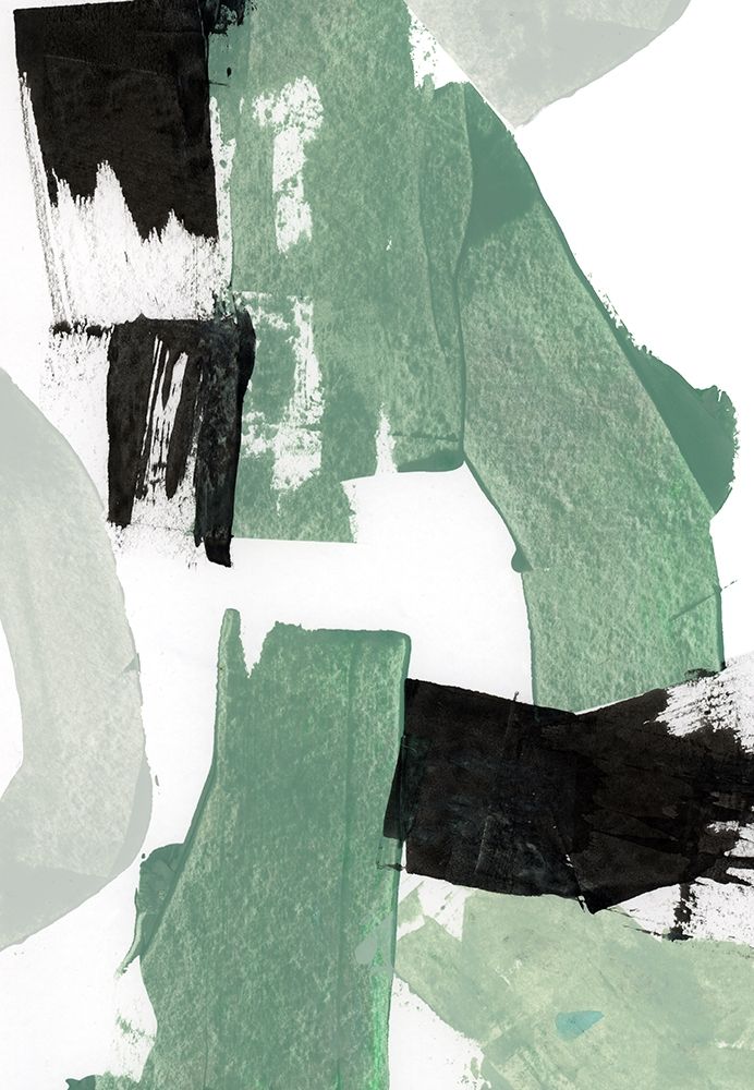 Flowing Green I art print by Cartissi for $57.95 CAD