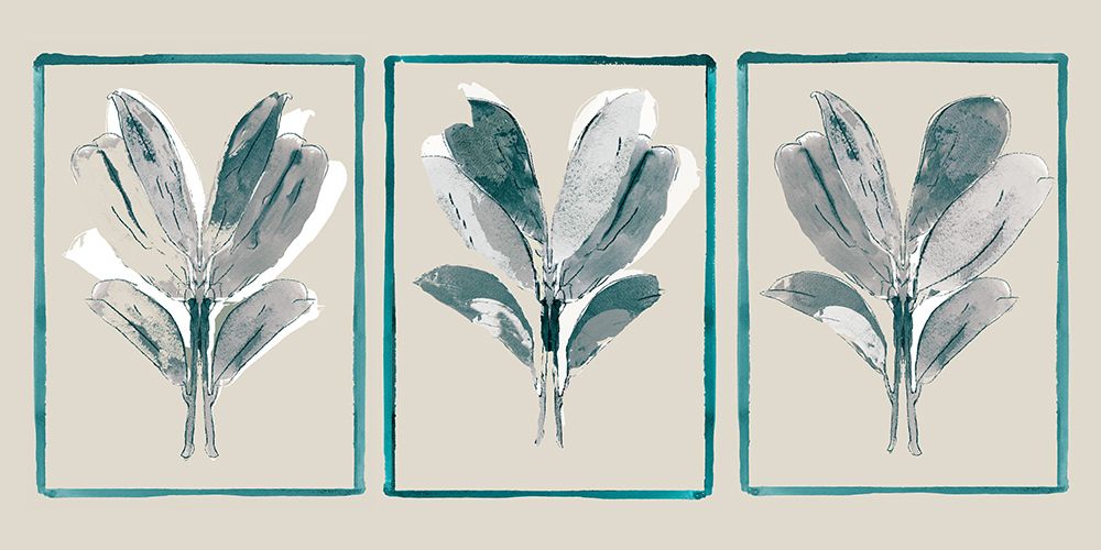 Three Botanicals II art print by Cartissi for $57.95 CAD