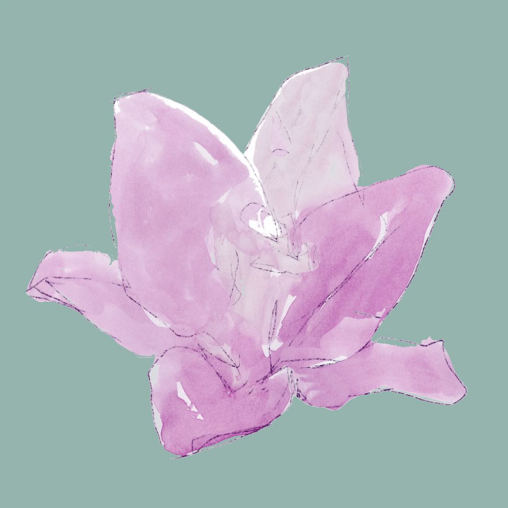 Violet Flower art print by Cartissi for $57.95 CAD