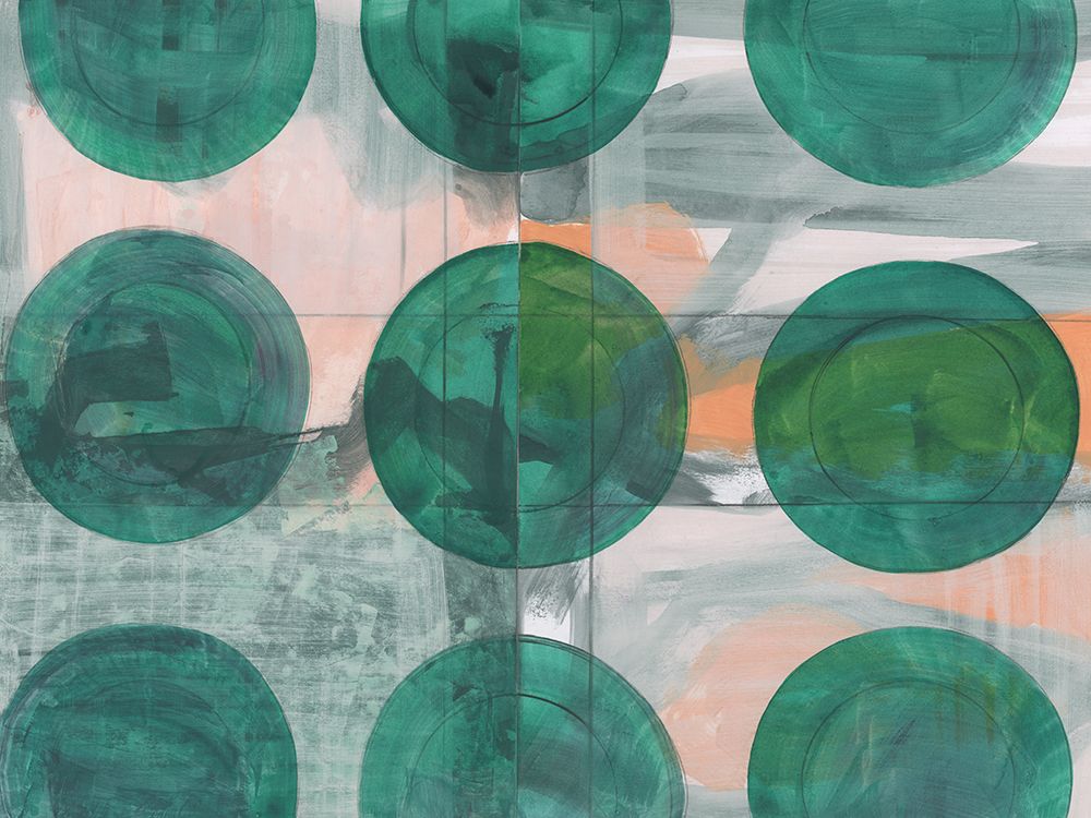 Green Circles art print by Cartissi for $57.95 CAD