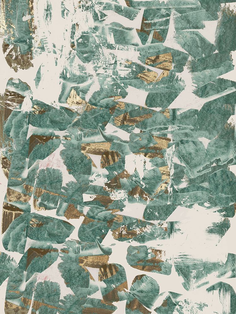 Golden Flakes I art print by Cartissi for $57.95 CAD