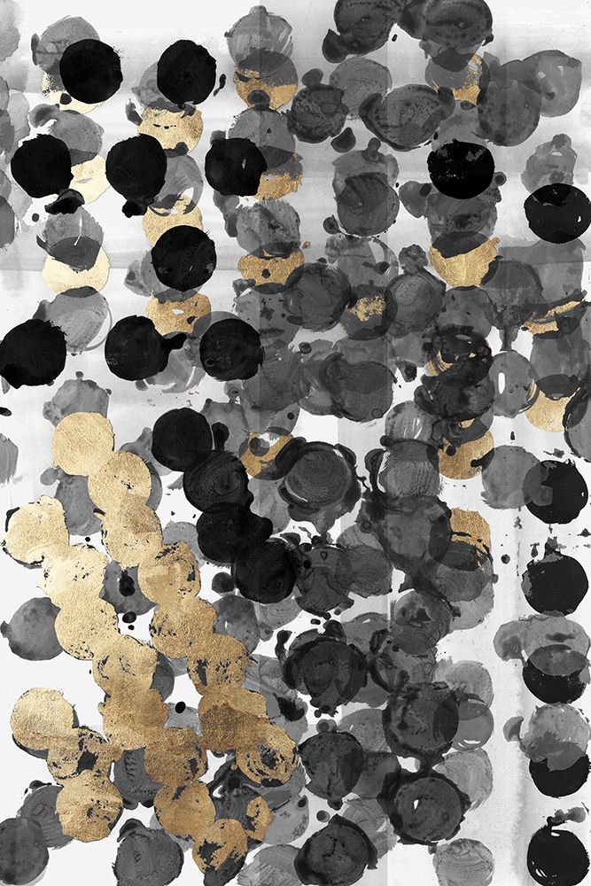 Golden Bubbles I art print by Cartissi for $57.95 CAD