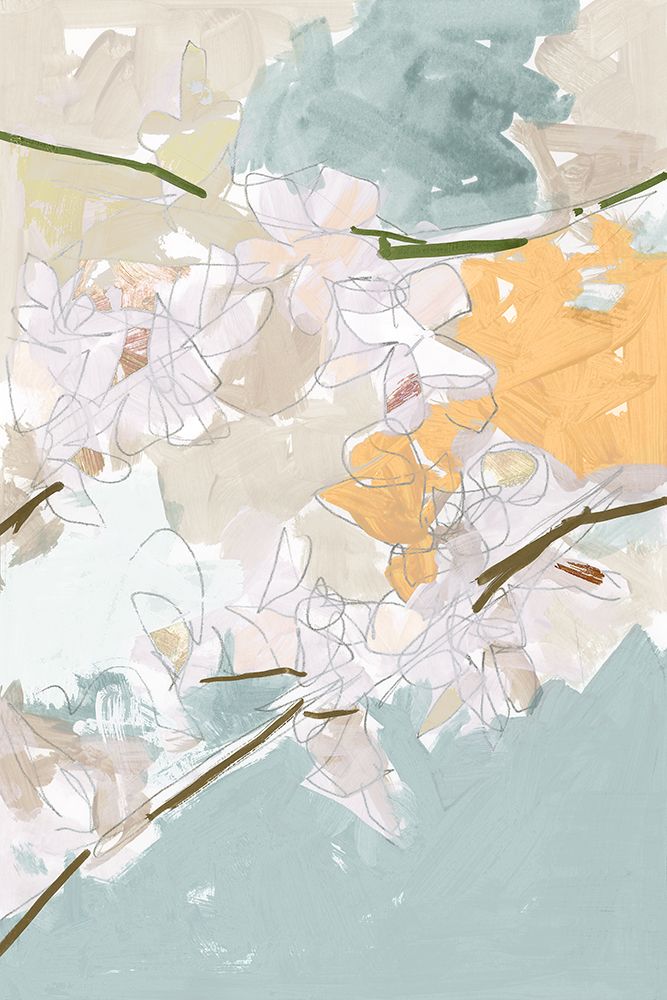 Indigo Florals I art print by Cartissi for $57.95 CAD