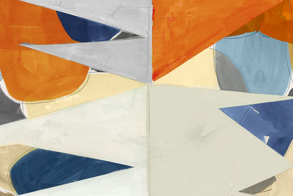 Overlapping Shapes II art print by Cartissi for $57.95 CAD