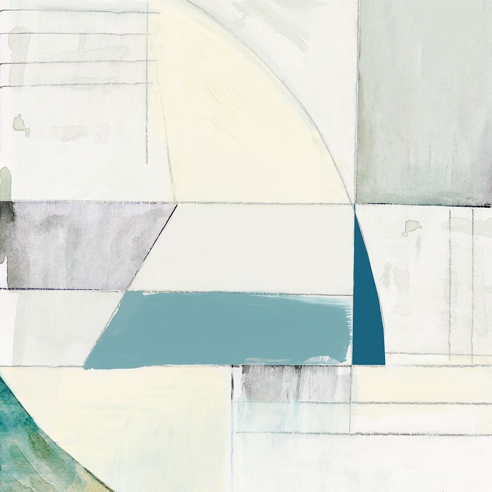 White Shapes I art print by Cartissi for $57.95 CAD