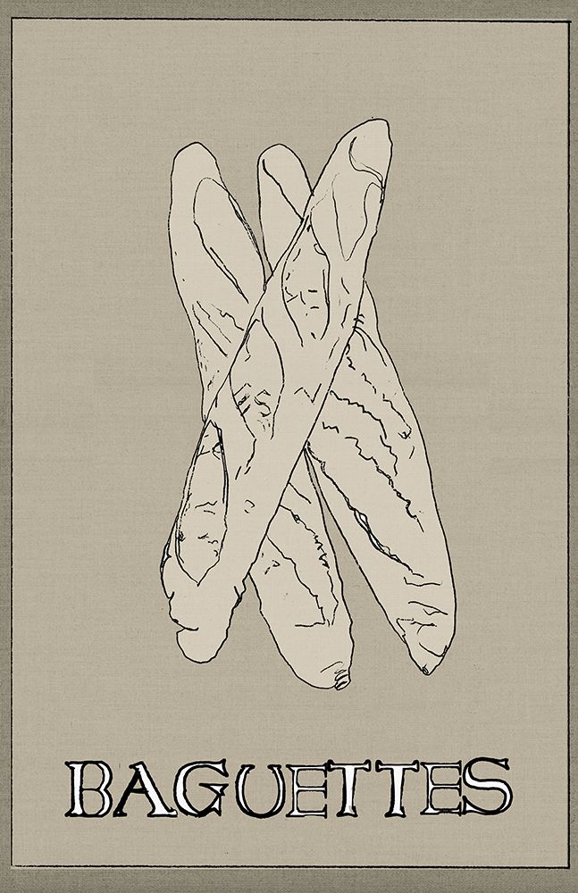 Baguettes art print by Cartissi for $57.95 CAD