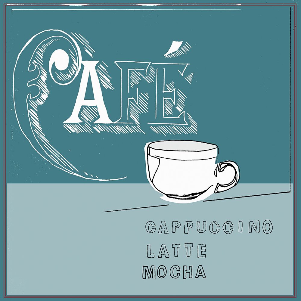 Cafe I art print by Cartissi for $57.95 CAD