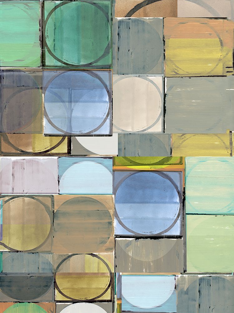Pastel Tiles I art print by Cartissi for $57.95 CAD
