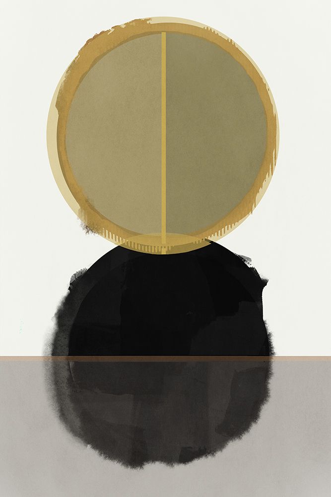 Gilded Circles I art print by Cartissi for $57.95 CAD