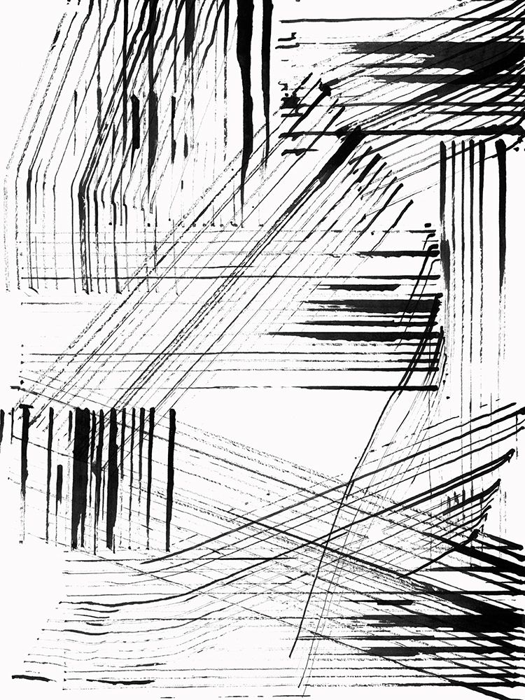Black Strokes I art print by Cartissi for $57.95 CAD