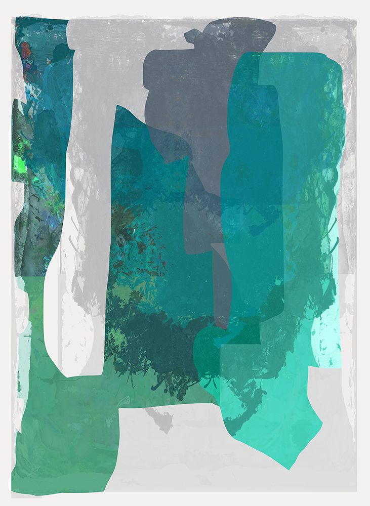 Bright Blue Blobs I art print by Cartissi for $57.95 CAD