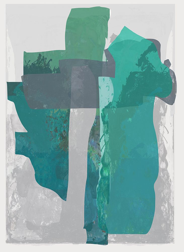 Bright Blue Blobs II art print by Cartissi for $57.95 CAD