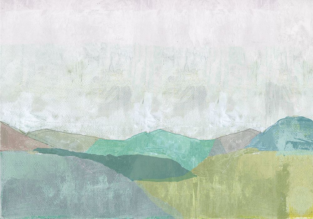 Subtle Green Land I art print by Cartissi for $57.95 CAD