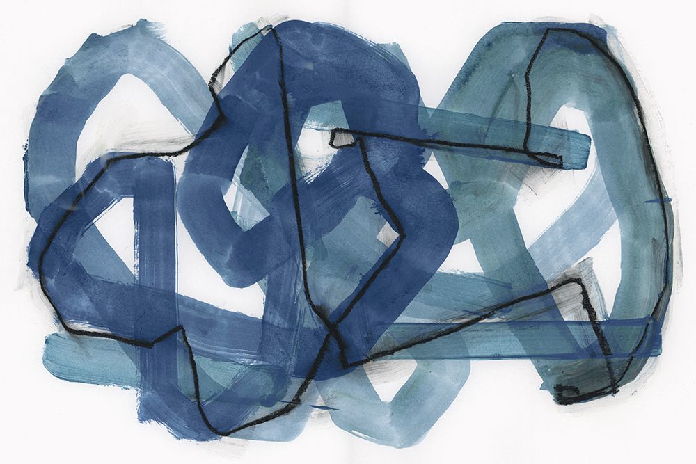 Blue Bend II art print by Cartissi for $57.95 CAD