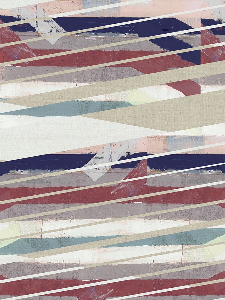 Pink Stripe I art print by Cartissi for $57.95 CAD