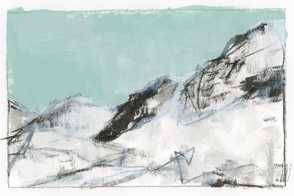 Mountain Blue II art print by Cartissi for $57.95 CAD