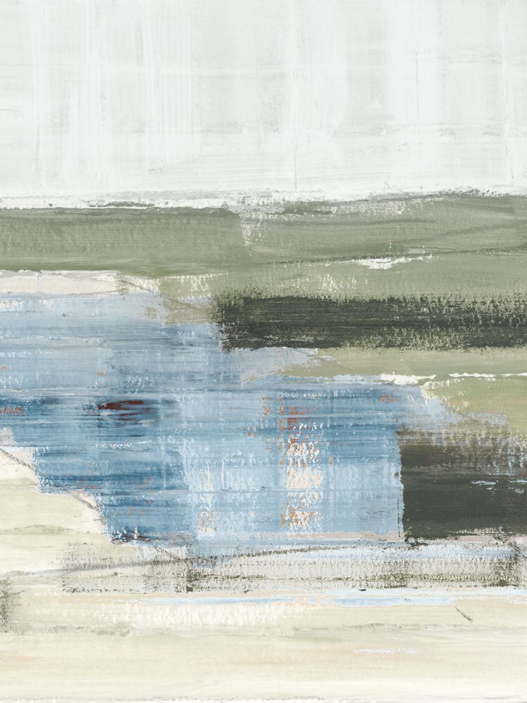 Green Stripe Landscape I art print by Cartissi for $57.95 CAD