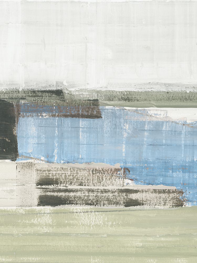 Green Stripe Landscape II art print by Cartissi for $57.95 CAD