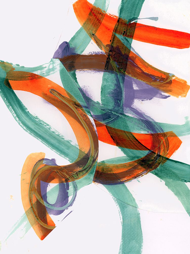 Orange Shuffling art print by Cartissi for $57.95 CAD