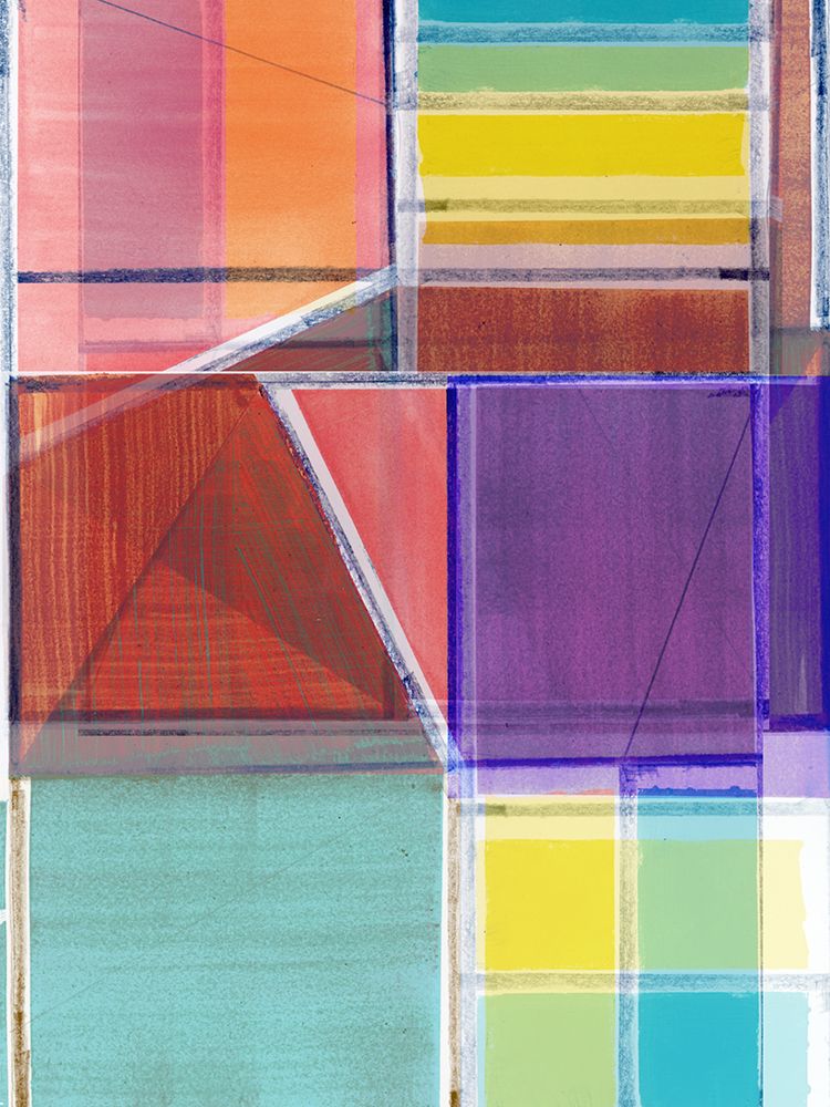 Rainbow Stained Glass I art print by Cartissi for $57.95 CAD