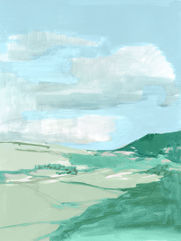 Fluffy Blue Clouds II art print by Cartissi for $57.95 CAD
