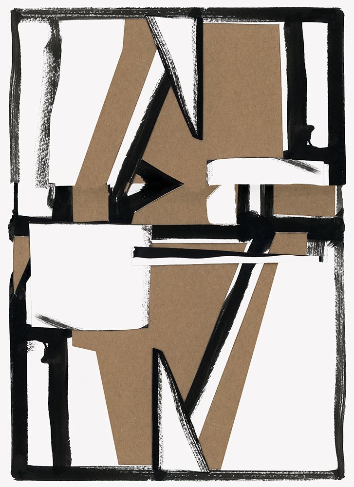 Black And Tan I art print by Cartissi for $57.95 CAD