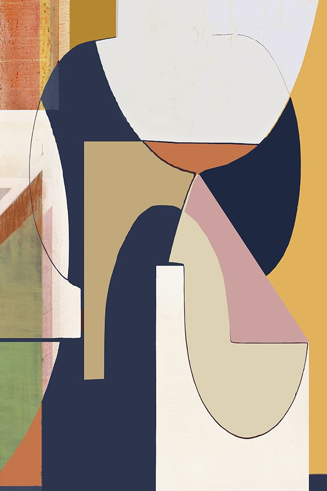 Burgandy Abstract I art print by Cartissi for $57.95 CAD