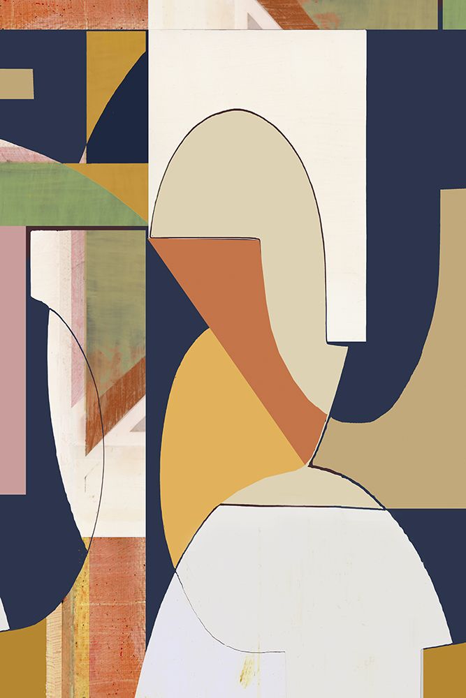 Burgandy Abstract II art print by Cartissi for $57.95 CAD