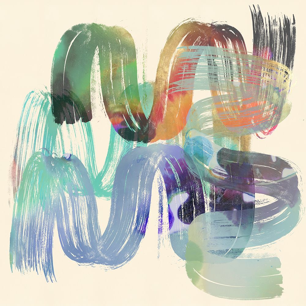 Colourful Metallic Patina II art print by Cartissi for $57.95 CAD