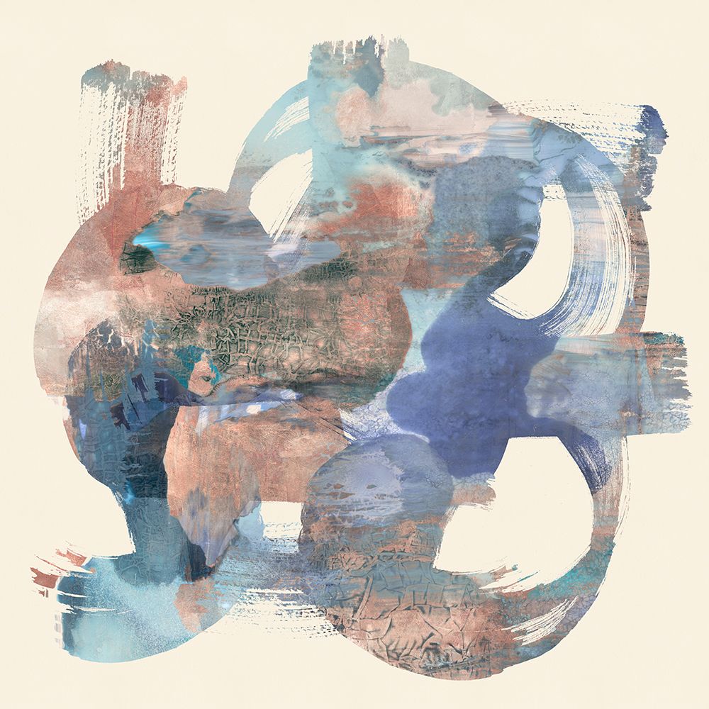 Blue Metallic Patina I art print by Cartissi for $57.95 CAD