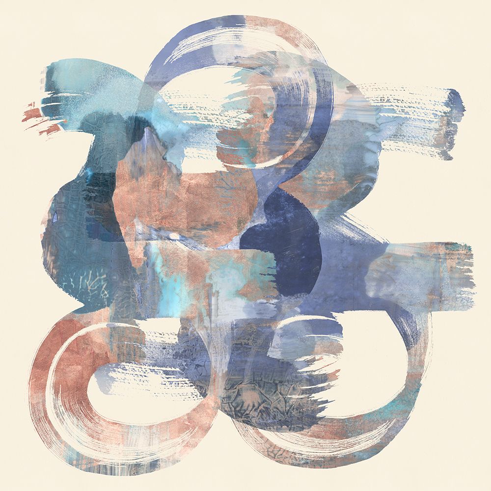 Blue Metallic Patina II art print by Cartissi for $57.95 CAD