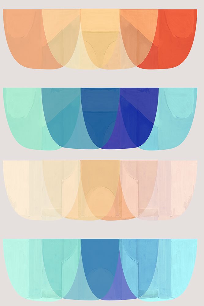 Rainbow Shapes I art print by Cartissi for $57.95 CAD