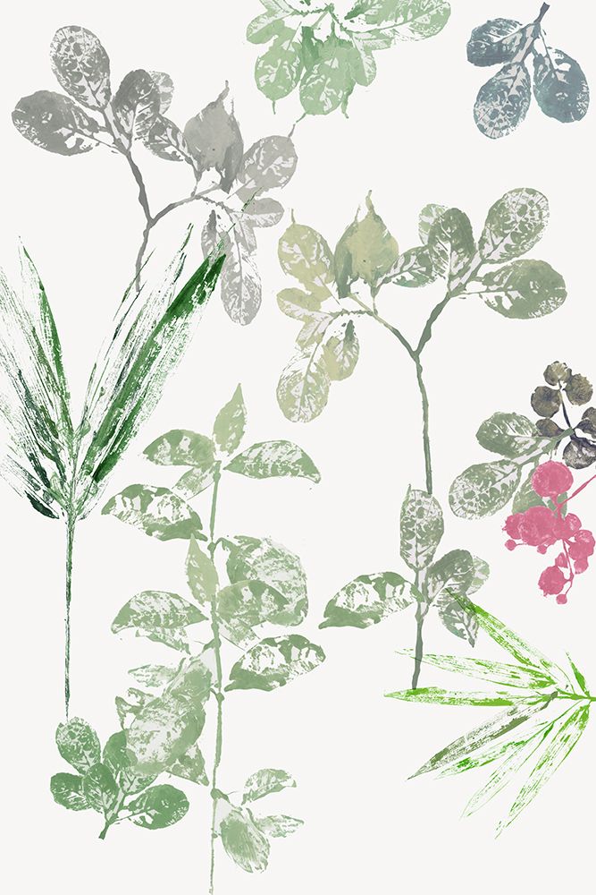 Overlapping Leaves II art print by Cartissi for $57.95 CAD