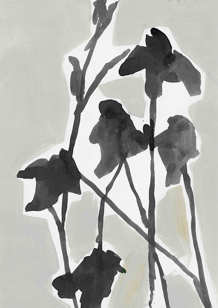 Blue Grey Florals II art print by Cartissi for $57.95 CAD