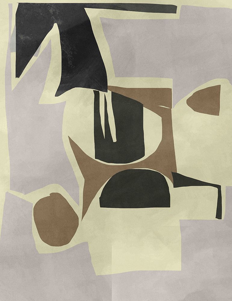 Flint Abstract Shapes I art print by Cartissi for $57.95 CAD