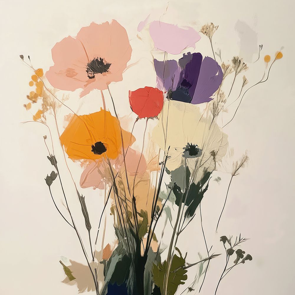 Dancing Petals I art print by Elara Yasna for $57.95 CAD