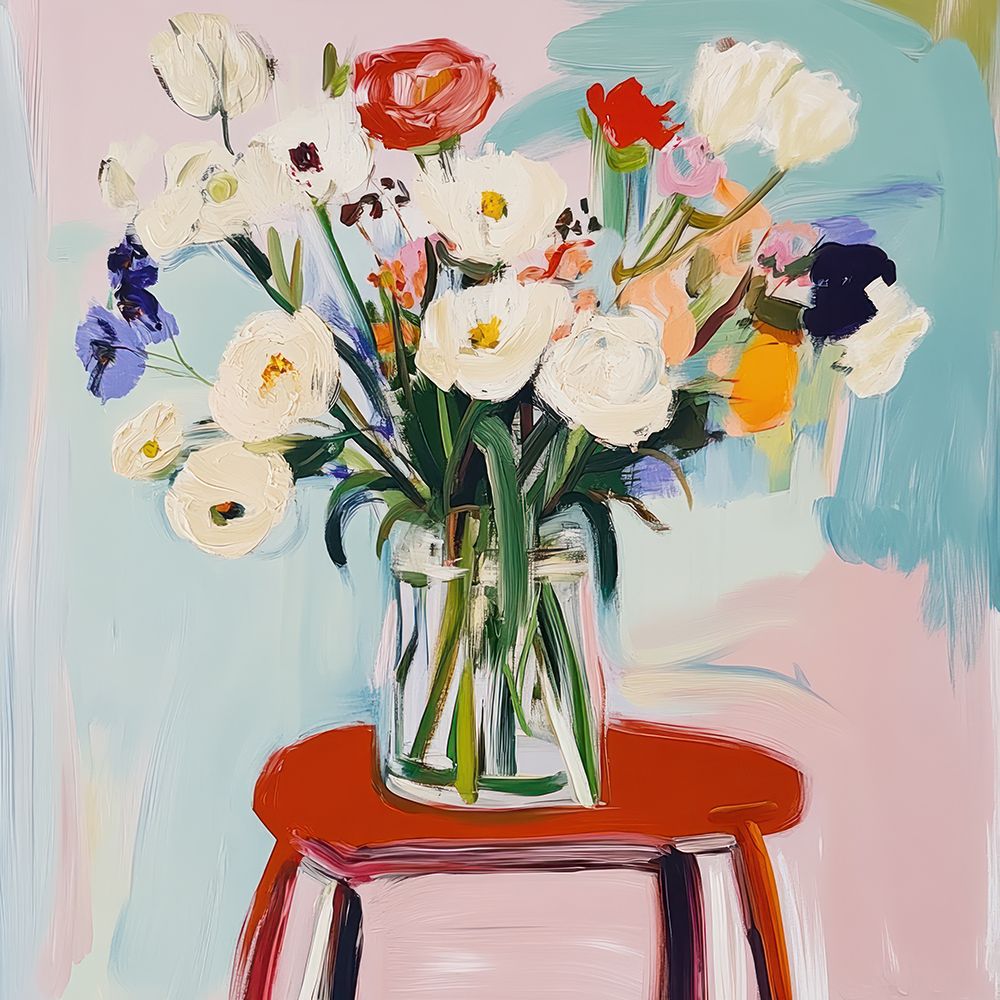Pure Petals I art print by Elara Yasna for $57.95 CAD