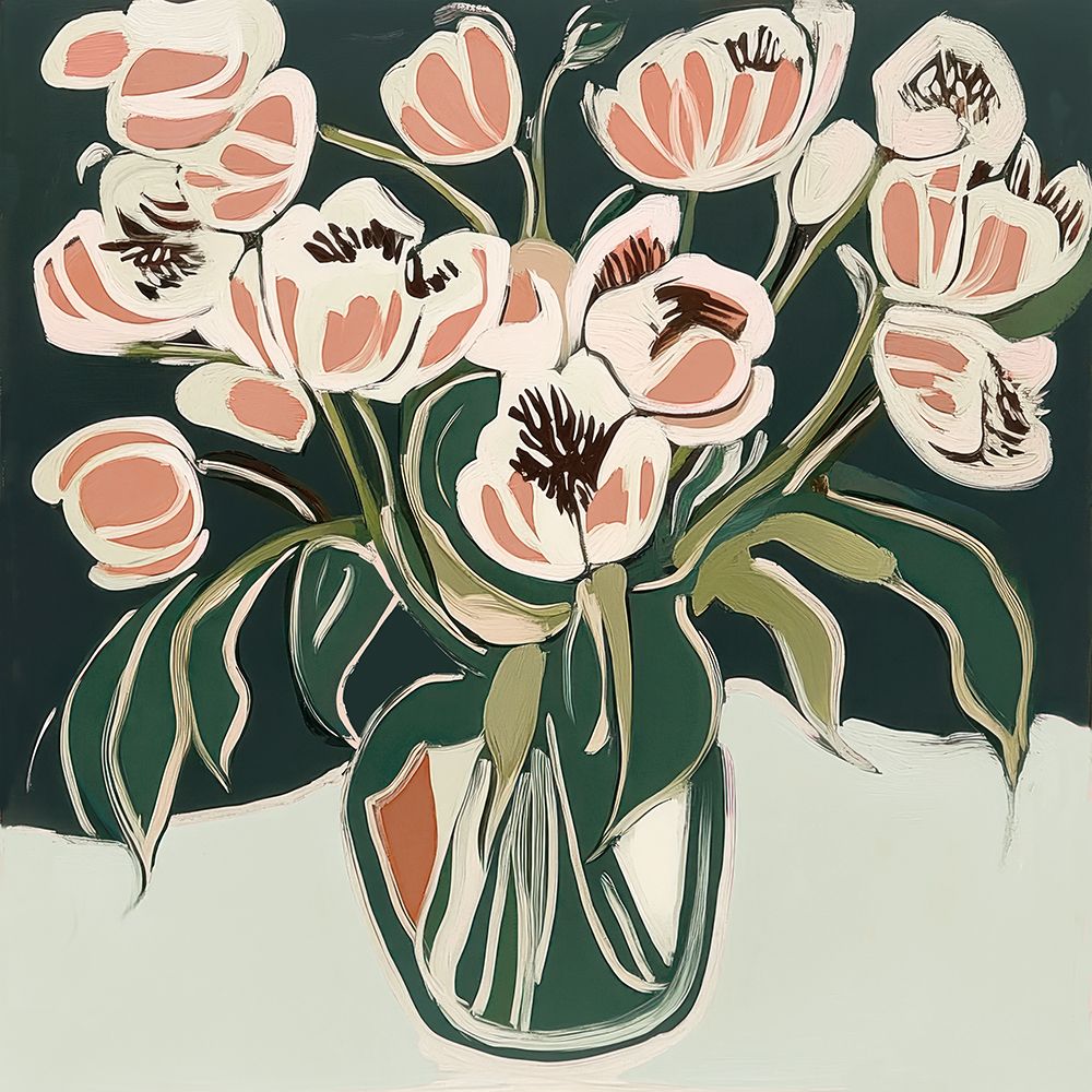 Burning Petals I art print by Elara Yasna for $57.95 CAD