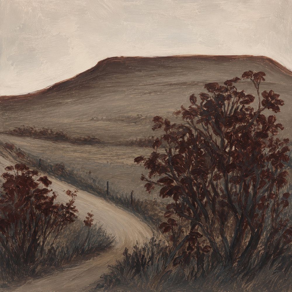 Pathway Through Autumn Fields II art print by Elara Yasna for $57.95 CAD