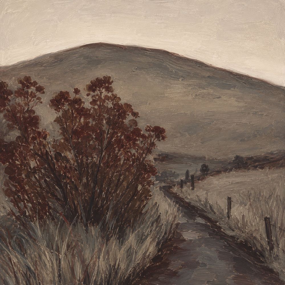 Pathway Through Autumn Fields I art print by Elara Yasna for $57.95 CAD