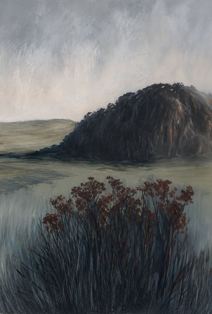 Quiet Landscape with Dark Hill I art print by Elara Yasna for $57.95 CAD