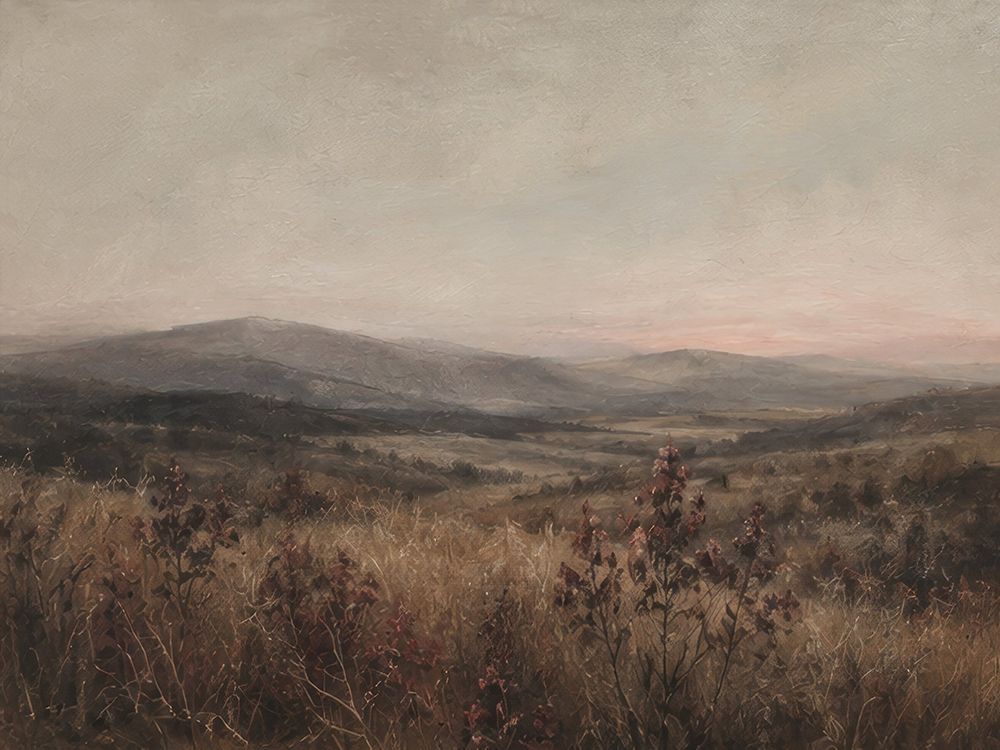Twilight Over Rolling Plains art print by Elara Yasna for $57.95 CAD