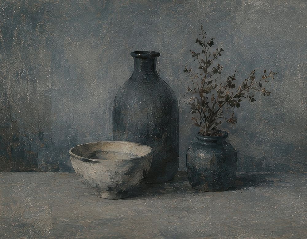 Muted Still Life with Vessels art print by Elara Yasna for $57.95 CAD