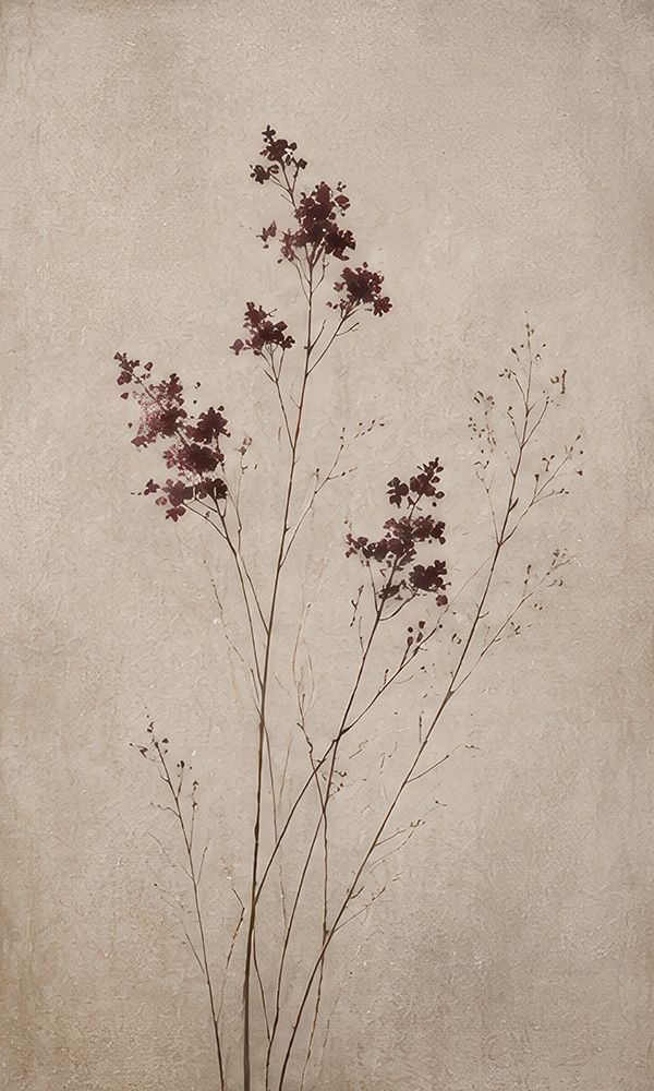 Delicate Branches on Textured Canvas art print by Elara Yasna for $57.95 CAD